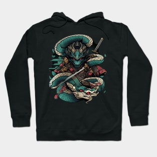 samurai dragon Hoodie